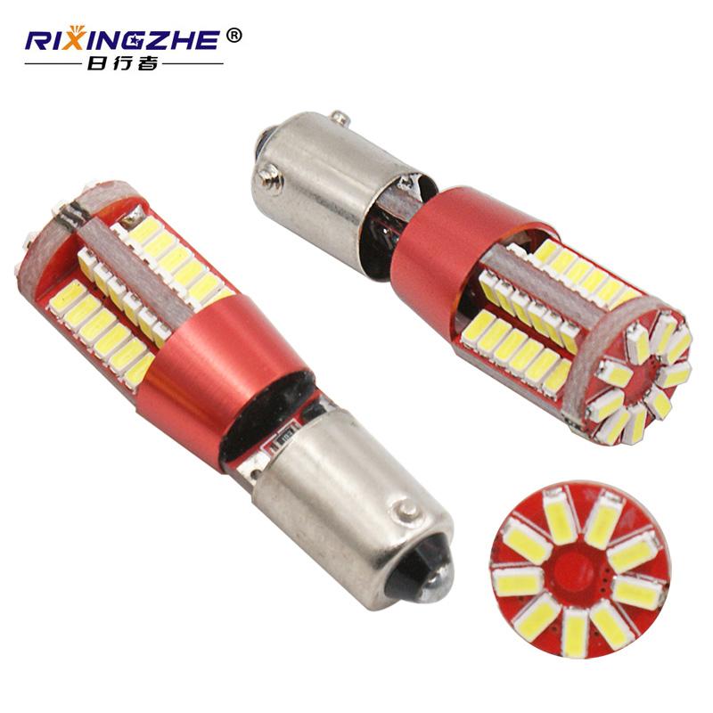 RXZ 1pc BA9S Bax9s Bay9s Canbus T11 T4W W6W H6W 3014 57SMD LED Error Free Led Wedge Door Read Light Lamp Bulb White 12v
