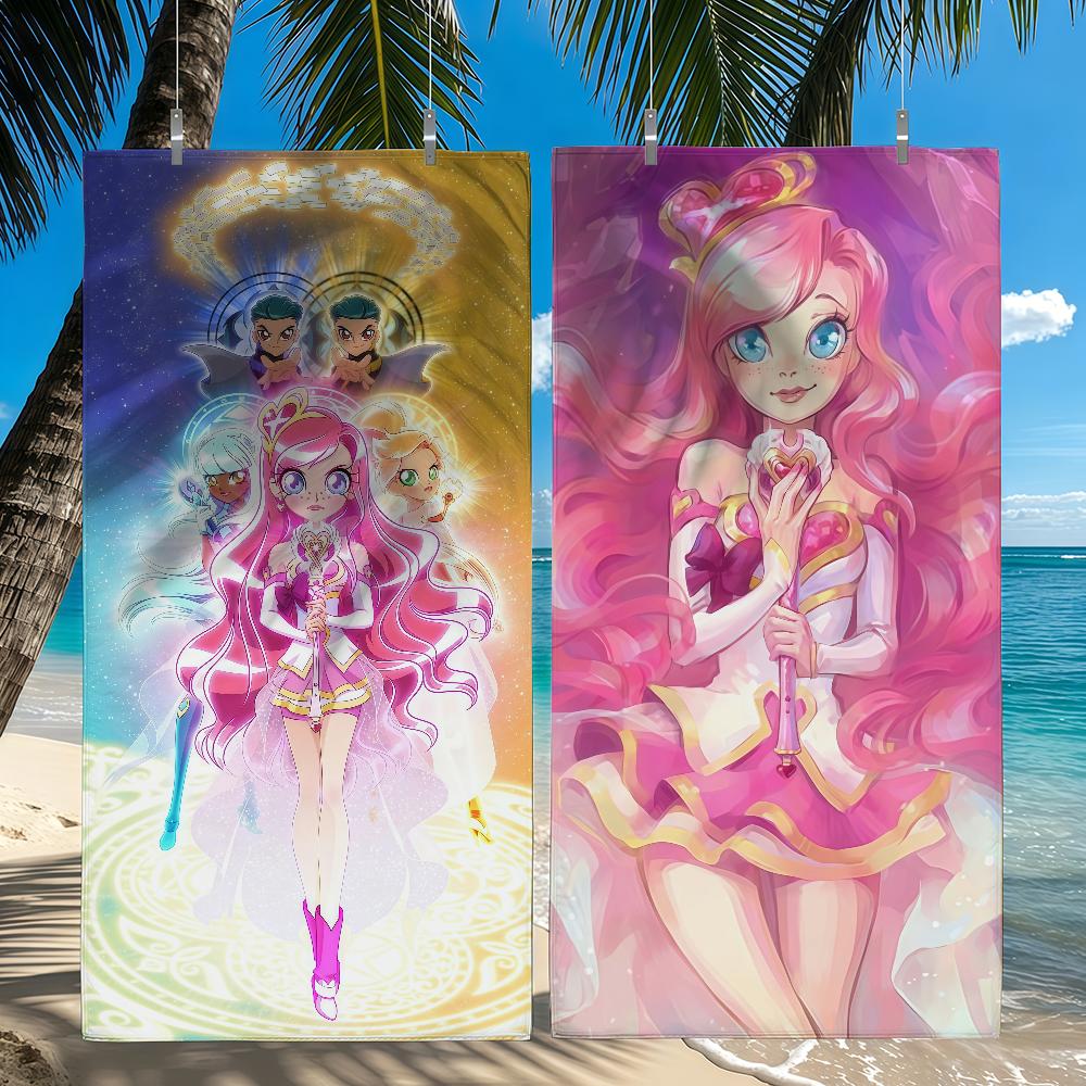 Cartoon LoliRock Handtücher – schnelltrocknende Strandtücher, geeignet für Schwimmbad, Camping, Yoga und Fitnessstudio