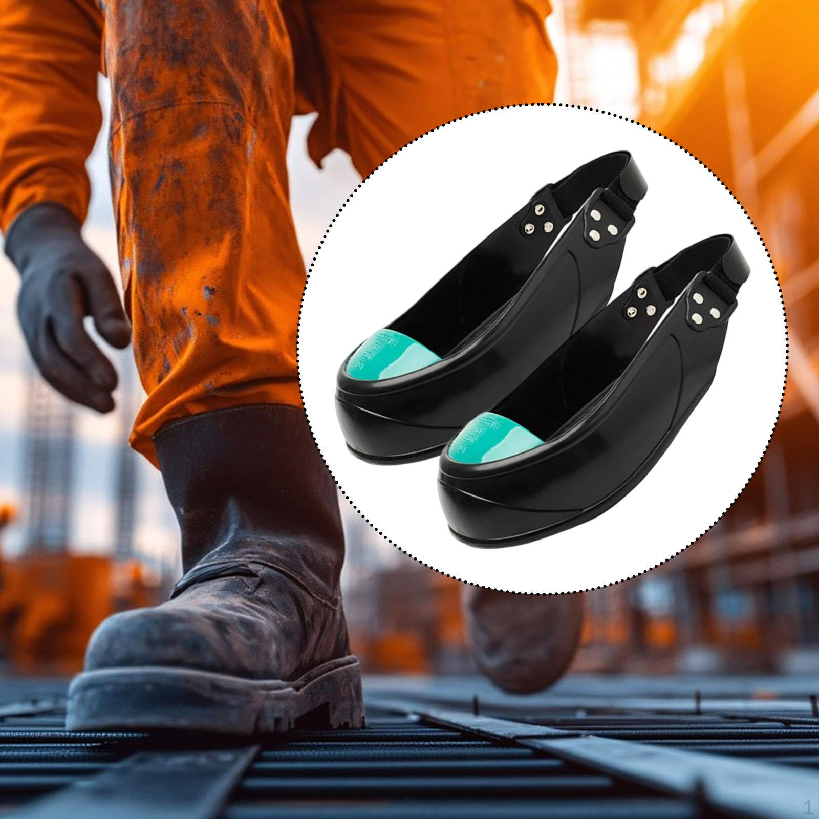 

Steel Toe Cap Anti Smash Slip Rubber Sole Temporary Use Protection Shoe Covers for зелений