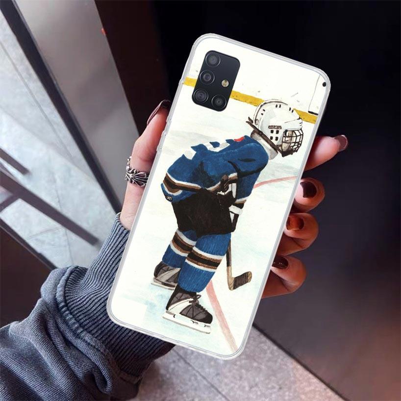 Ice Hockey Rink Sport Phone Case For Samsung Galaxy A12 A52S A42 A32 A22 A51 A50 Note 20 Ultra 10 S10 Plus A71 A70 A31 A30 A10S