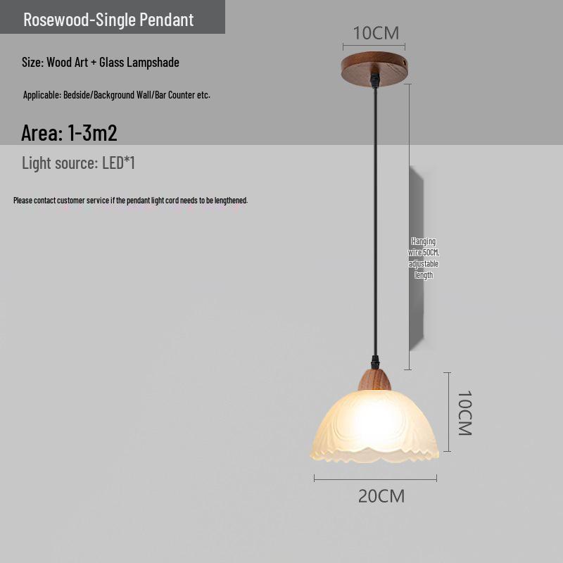 Chinese Retro Bedroom and Hallway Pendant Light