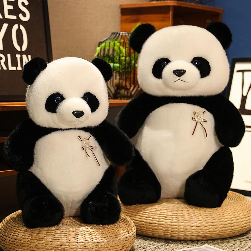 National Treasure Panda Doll Doll Cute Simulation Giant Panda Chengdu Souvenir Plush Toy Birthday Gift