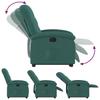 Vidaxl Lift-Up Recliner, Dark Green, Fabric Upholstered