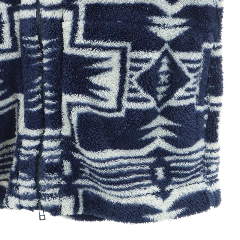 snowpeak Overall handle Fleece jacket L Navy Outdoors Men's Used