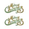 3D Green Butterfly Christmas Pendant Starfish Bell Merry Christmas Ornament  Christmas Day