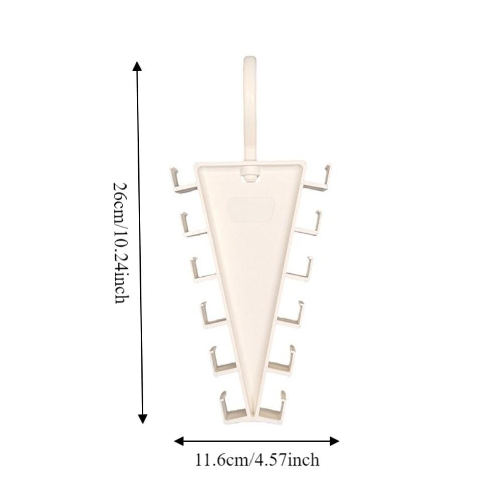 2PCS Space Saving Pants Rack Rotatable Hook Underwear Socks Holder Laundry Hanger  Dormitory