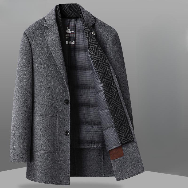 Осенне-зимний шарф-стиль с подкладкой из белого утиного пуха — фото 2