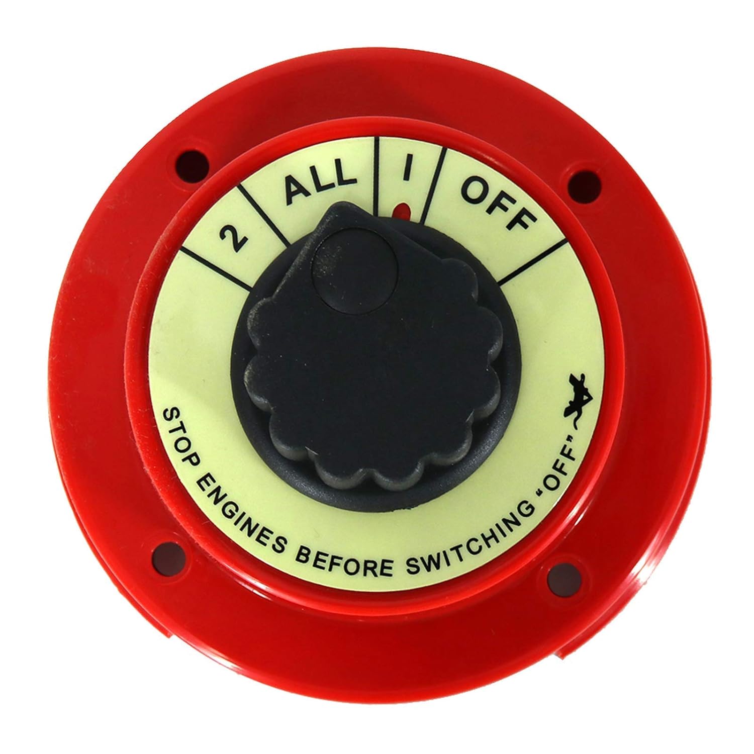 

250A 6-32V Marine Battery Selector Switch Waterproof Battery Master Switch Isolator for Power Disconnect Cut Off, Marine Battery Isolator for Boat