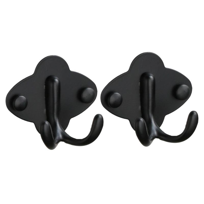 

Сверхпрочные настенные крючки из нержавеющей стали Простая установка Для кухни Ванной комнаты Гостиной Защищенная от ржавчины Компактная вешалка чёрный