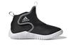 Adidas Rapidazen C Rapidazen Mid C Fabric Comfortable Abrasion Resistant Mid top Kids' Running Shoes Black FZ5043