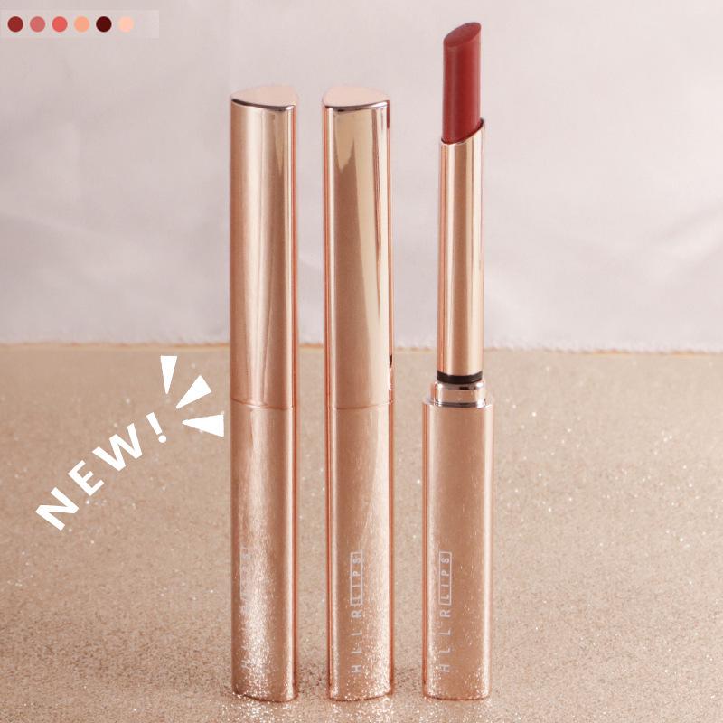 

HLLR Thin Tube Moisturizing Long-Lasting Lipstick Balm Makeup Cosmetics