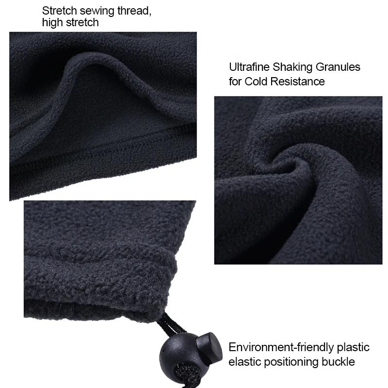 Polar Fleece Neck Tube Scarf Winter Ear Warmer Cycling Fishing Skating Running Sport Scarf Adjustable Neck Collar Neckerchief