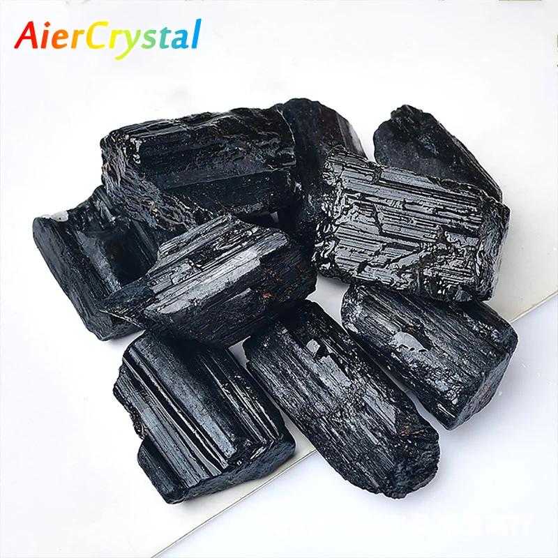 Natural Black Tourmaline Raw Ore Stone Irregular Shape Tourmaline Mineral Specimen Healing Stone Crystal Rocks Collection Gift