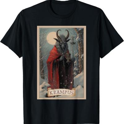 Merry Krampus Christmas Xmas Horror Ugly Sweater Evil Pajama T-Shirt
