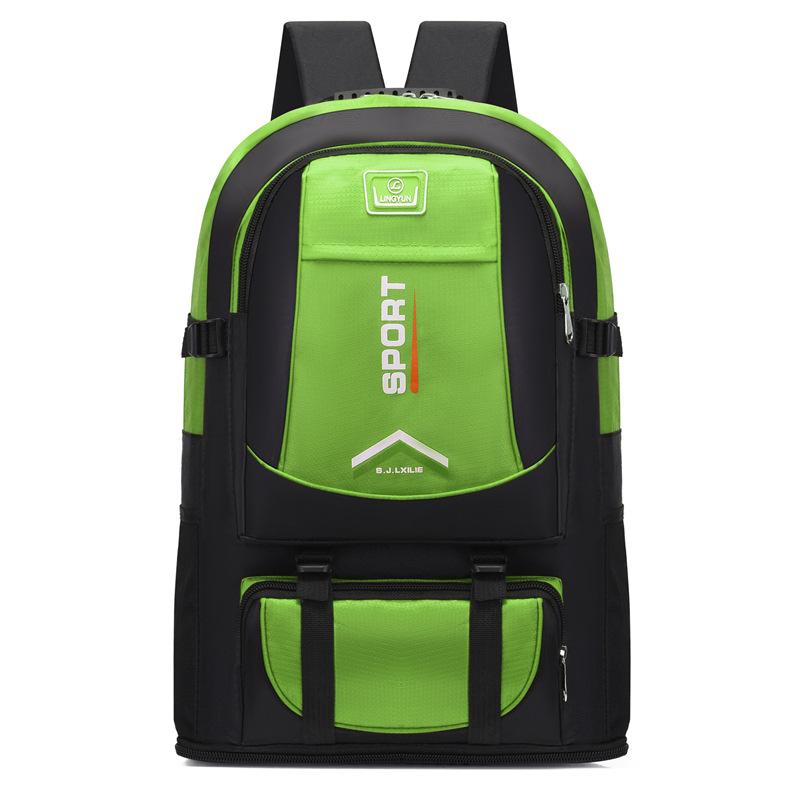 

Рюкзак, водонепроницаемая уличная альпинистская сумка для мужчин и женщин, большая вместительная дорожная спортивная треккинговая сумка светло-зеленый