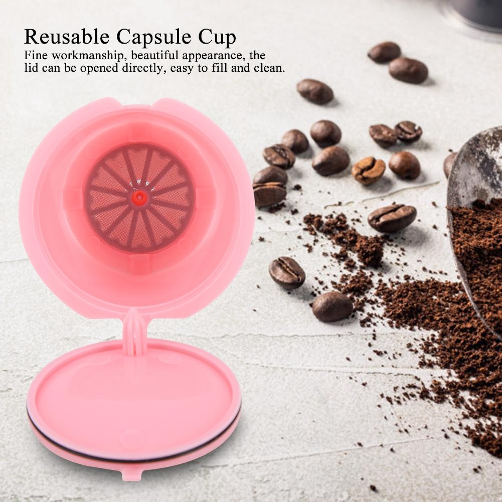 5Pcs Reusable Refillable Coffee Machine Capsule Cup Fit for GUSTO Series Coffee Maker