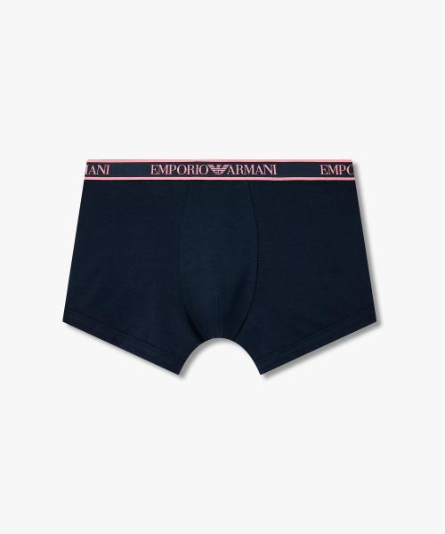 

[Emporio Armani Underwear] Мужские хлопковые боксеры с цветной лого-лентой 0816112171 [Отправка из Кореи] 100% Оригинал Blue - S