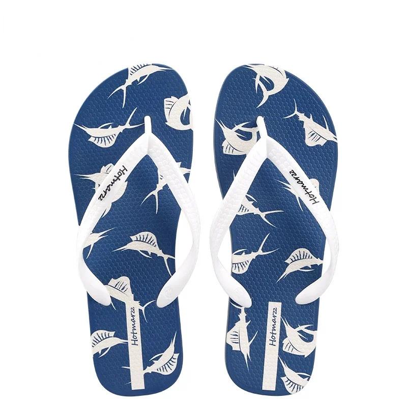 

Мужские пляжные шлепанцы, летние, новые, модные, легкие, повседневные тапочки, домашние, нескользящие, сандалии, плоская обувь, удобная 39 белый