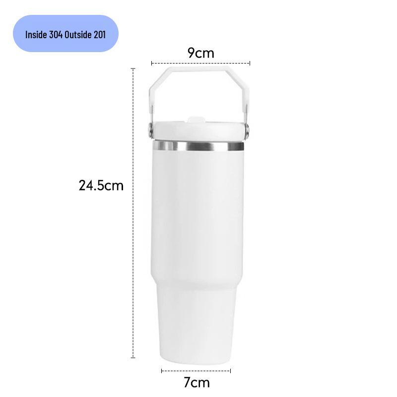 30oz 304 Stainless Steel Ice Buster Cup - Portable Double-Layer Vacuum Insulated Outdoor Tumbler with Handle