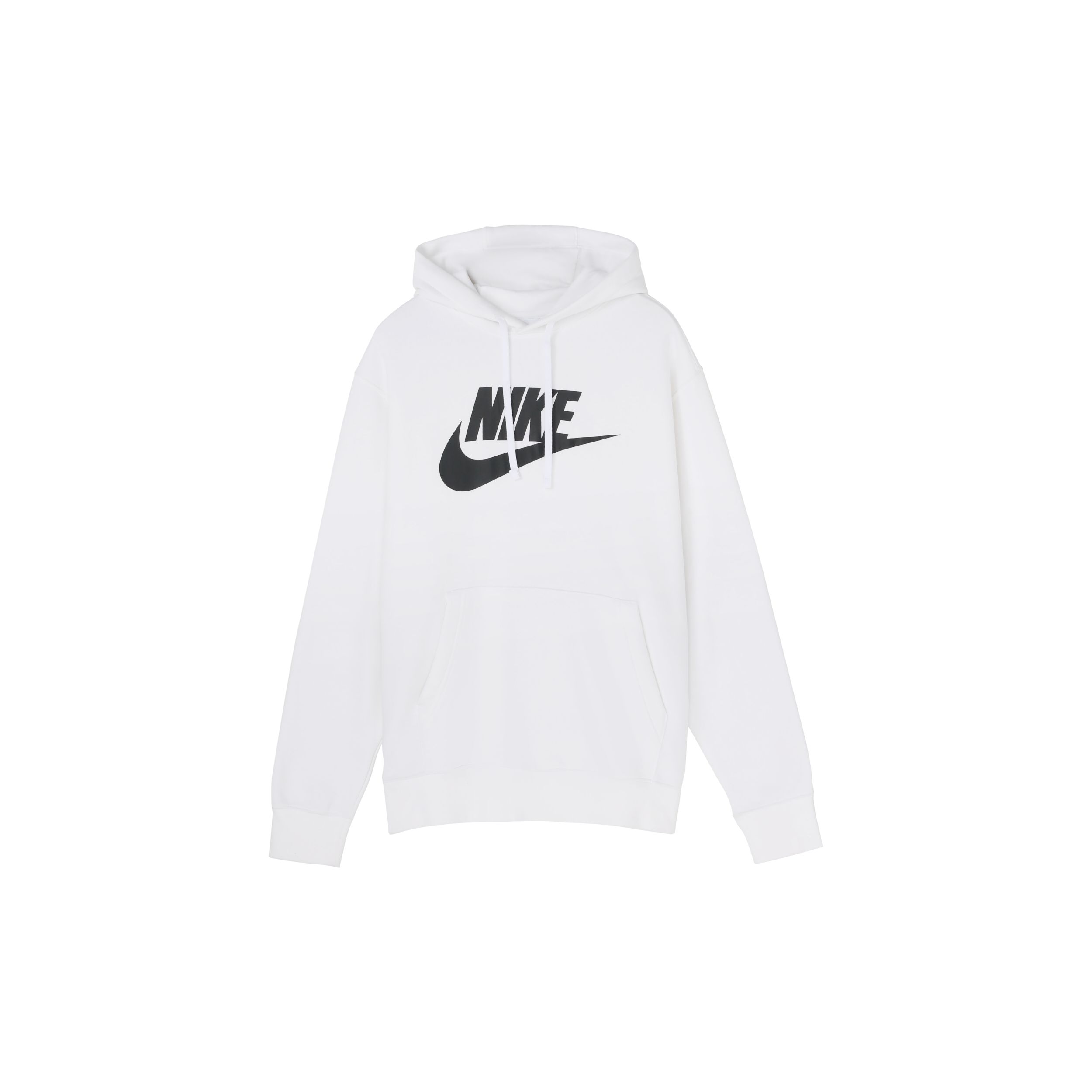 Nike Club Fleece Graphic Pullover Hoodie White Men s BV2974-100 L