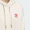 Adidas Originals Alphabet Logo Print Sports Hoodie Women Hoodie Wonder-White IW9414