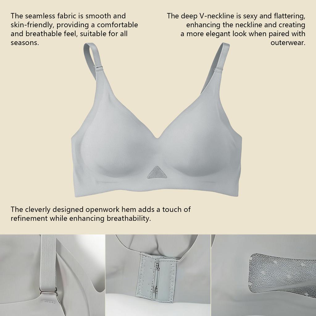 Women Deep V Bra Push Up Wireless Bralettes No Underwire Woman Seamless Bras Bralette Seamless Brassiere