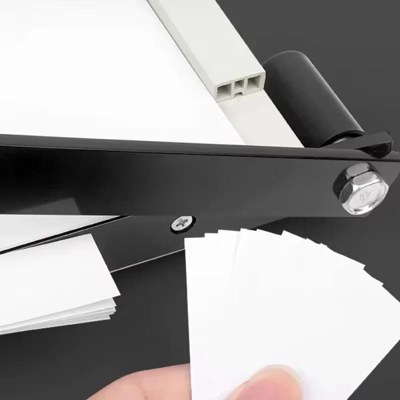 Commercial A4 Paper Cutter with 13x10 Inch Metal Base - Manual Blade Type for Office Use