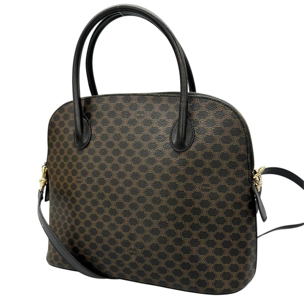 CELINE MC98-2 Handbag Brown Women 2-way Macadam used