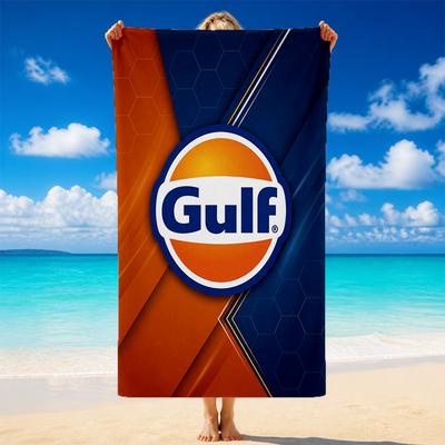 Gulf Print Microfiber Beach Towel Sand?Resistant Lightweight Towel For Swimming Outdoor Travel Use
