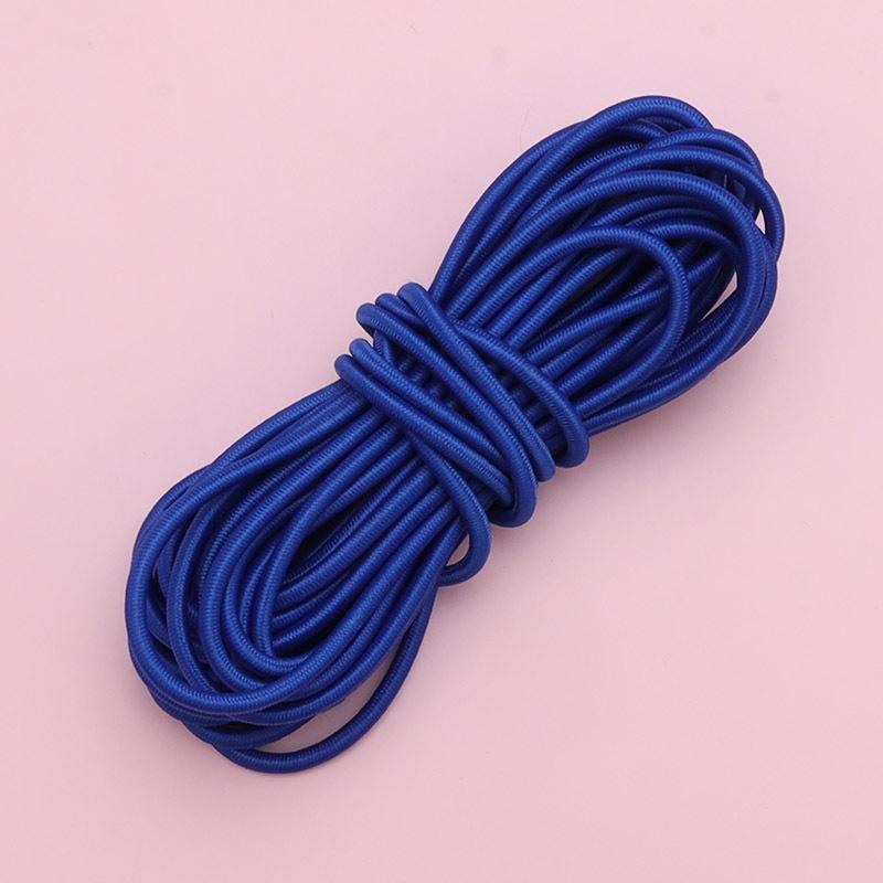 Colorful Round Elastic Cord for Hoodie and Pant Cuffs, Waist Drawstring, High-Elasticity Rubber Latex Thread Elastic Band