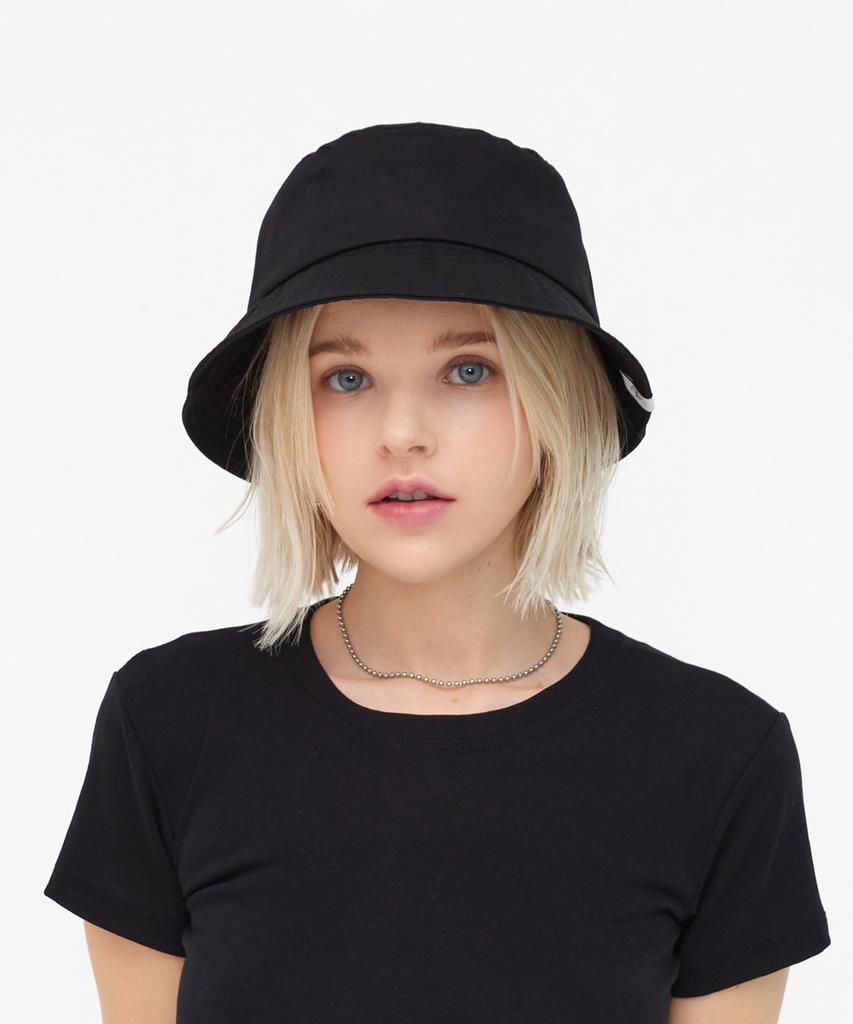 ULUK Lucida Label Cotton Bucket Hat Black