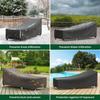 Heavy Duty Outdoor Lounge Chair Covers - Durable Oxford Fabric,  All-Season Patio & Poolside Protection, Patio Furniture Cover