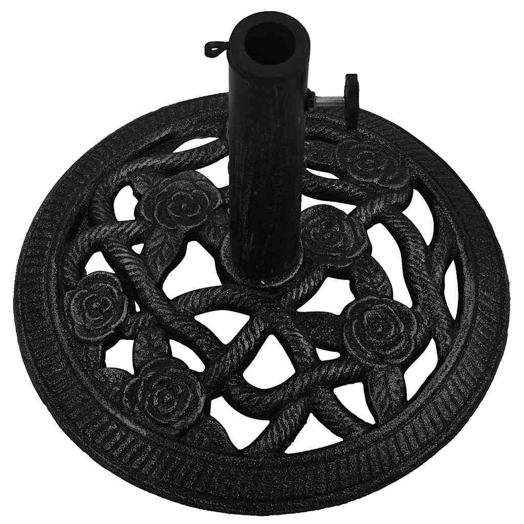 Vidaxl Podstawa Pod Parasol, Czarna, 40X40X32 Cm, Żeliwo