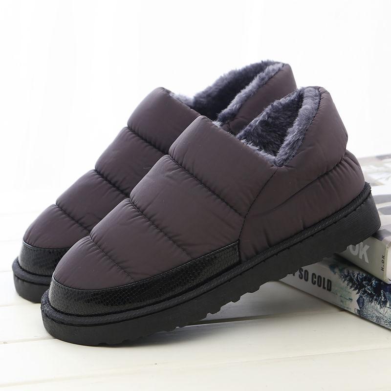 Mode Dames Winter Sneeuwlaarzen 2024 Koppels Binnenhuis Heren Platform Katoenen Schoenen Platte Pantoffels Waterdicht Warm Dik Pluche Enkellaarsjes