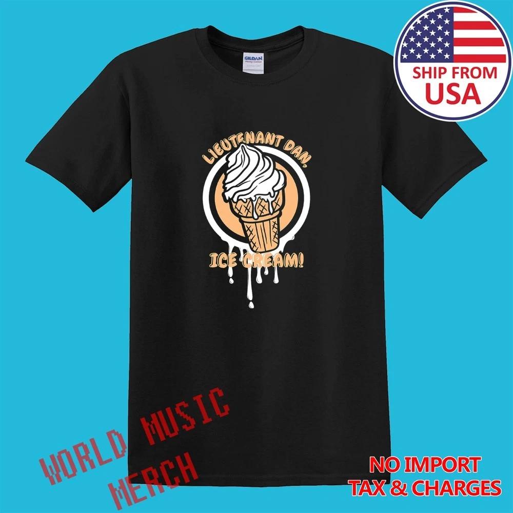 Forrest Gump Lieutenant Dan s Ice Cream Men s Black Size S-5XL 3XL