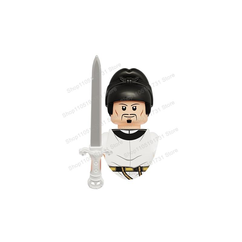 MOC Chinese Soldier Figures Building Blocks Shangzhou Dynasty Qin Dynasty Castle Warrior Knights Army Accessories Bricks Toys