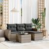 VidaXL Garden Lounge Set with Cushions 5 Pcs, Patio Sofas, Patio Furniture Set, Outdoor Furniture, Grey 3253617