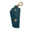Car Keychain Box Foldable Design Prevents Scratches Handmade Imitation Leather Key Bag Key Organizer