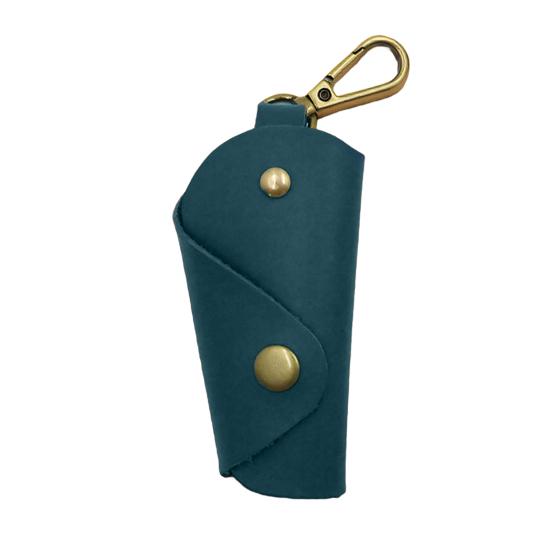 Car Keychain Box Foldable Design Prevents Scratches Handmade Imitation Leather Key Bag Key Organizer