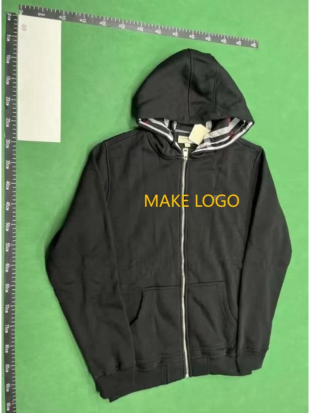 Wysokiej jakości męska bluza rozpinana z kapturem w brytyjskim stylu z haftowanym logo