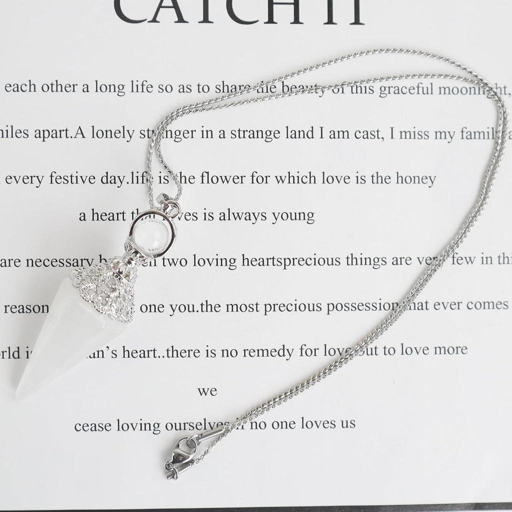 Retro European & American Crystal Hexagonal Pendulum Pendant