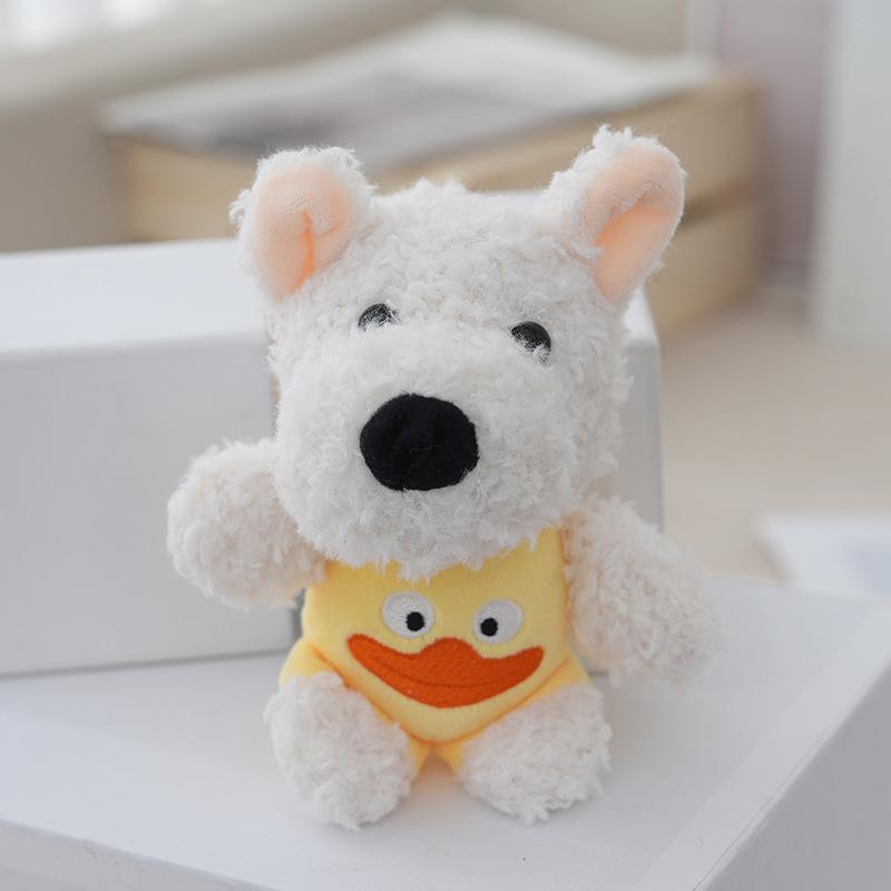 

Dog Plush Toy Keychain Stuffed Animal Bag Charm Pp Cotton In Multiple Colors жёлтый