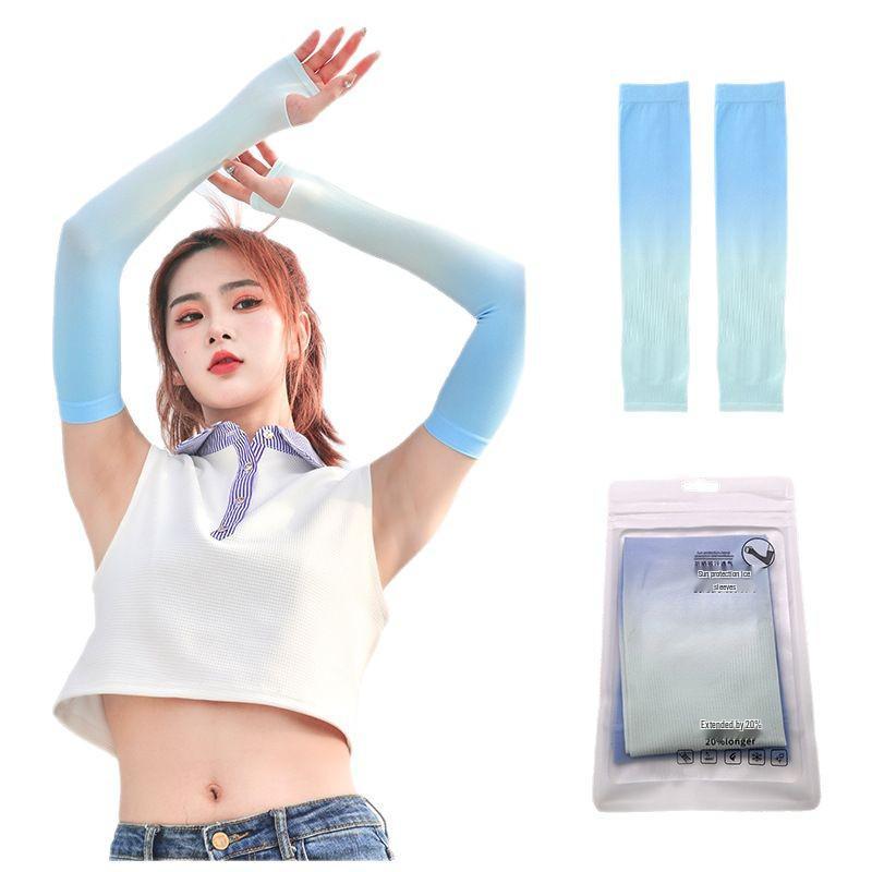 Ice Silk Sun Protection Sleeves for Men & Women - Outdoor Sports & Cycling Arm Protectors