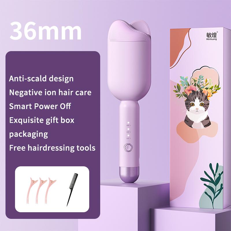 Wavy Hair Curlers Curling Iron Wave Volumizing Hair Lasting Styling Tools Egg Roll Head Waver Styler Wand Curling Irons 36mm