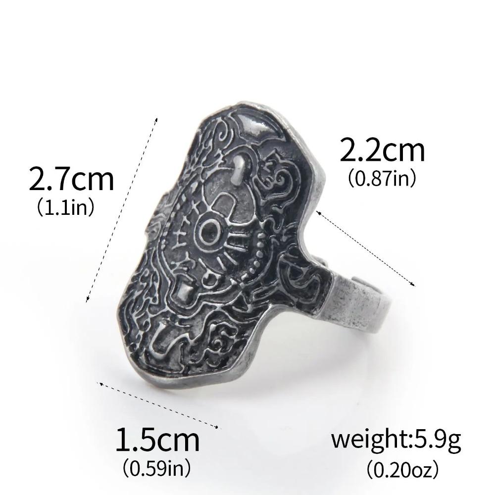 Dark Souls Series Adjustable Rings for Men Havel's Demon's Scar Chloranthy Badge Cosplay Jewelry Game Fans Accessories
