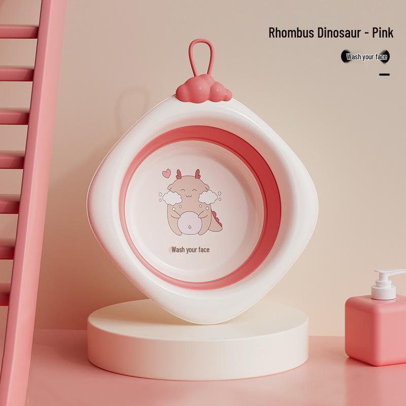 Newborn Portable Foldable Baby Washbasin - Thickened Plastic Infant Basin