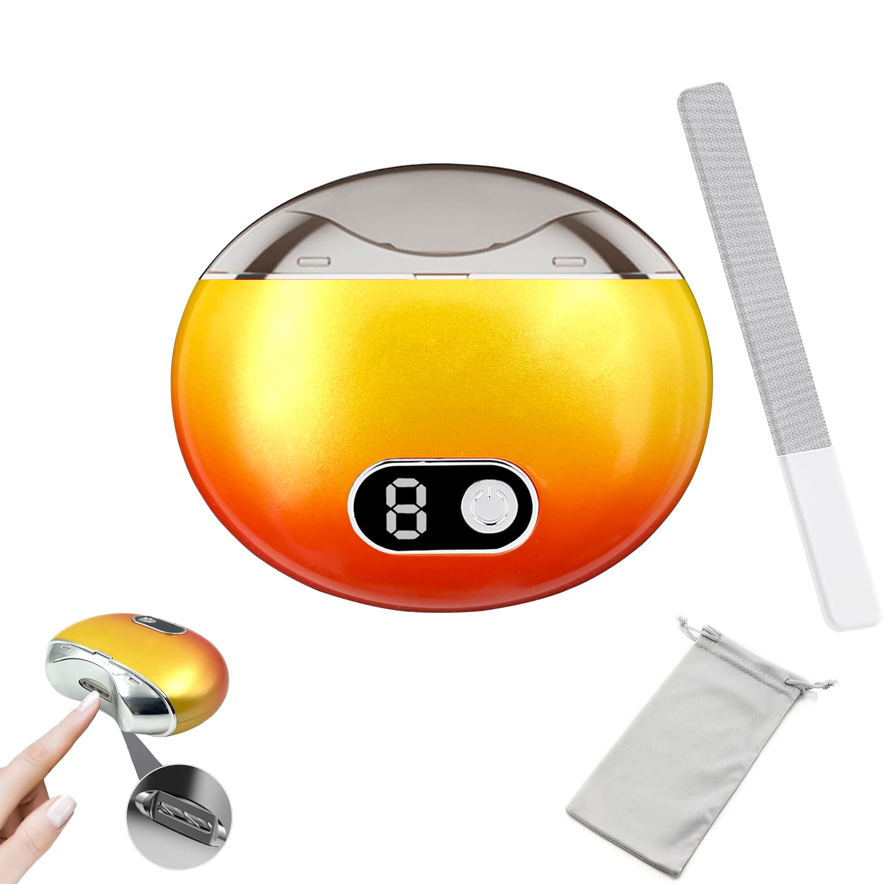 

Hipuwu Электрическая машинка для стрижки ногтей Автоматическая машинка для стрижки ногтей Электрическая машинка для стрижки ногтей Светодиодная подсветка Легкая в использовании Подходит для и Подарок [Инновация 2024] Машинка для стрижки, Три скорости