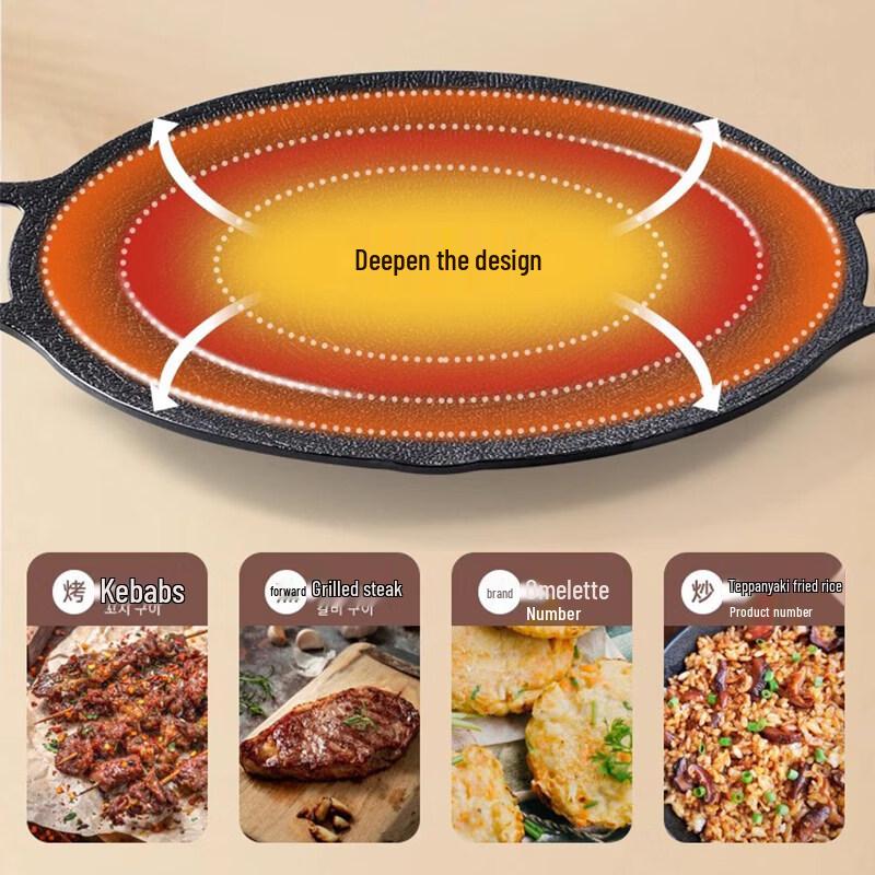 ZISIZ Outdoor Maifan Stone BBQ Grill Plate