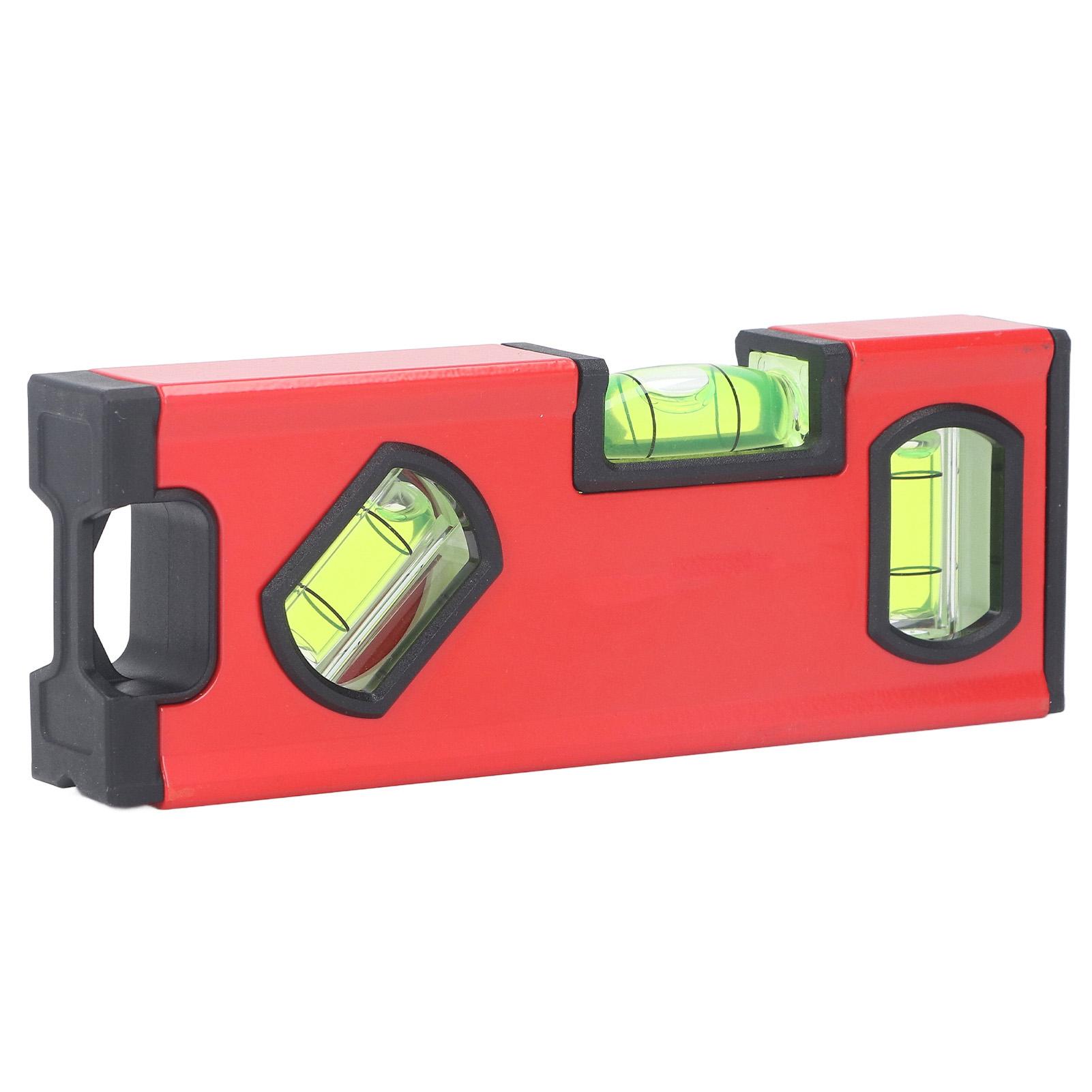 15 см Деревообработка Уровень-линейка Многоугольный пузырьковый уровень Алюминиевый сплав Магнитный Карманный измерительный инструмент