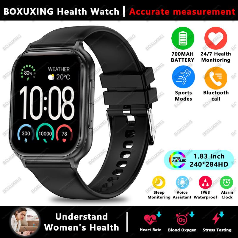 

New Smart Watch Men 1.83 AMOLED Screen 700MAH Outdoor Sports IP68 Waterproof Heart Rate GPS Grack Bluetooth Call Smartwatches Smart Watch чорний